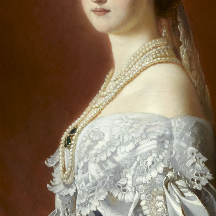 Eugénie de Montijo de Guzman, comtesse de Teba, impératrice des Français, détail